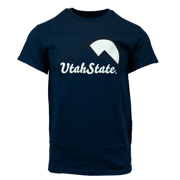 utah state sun mountain tshirt navy